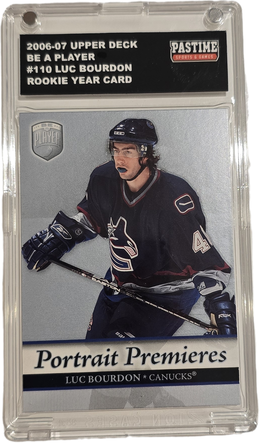 Luc Bourdon 2006-07 Be A Player Rookie Year Card #110 Encased in Magpro - Pastime Sports & Games