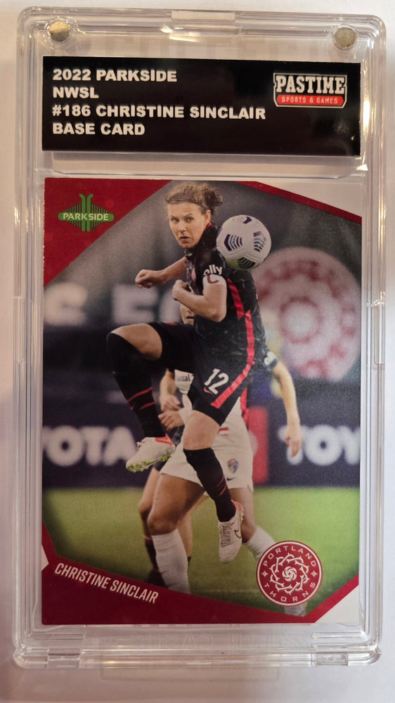 Christine Sinclair 2022 Parkside NWSL Base Card #186 Encased in Magpro - Pastime Sports & Games