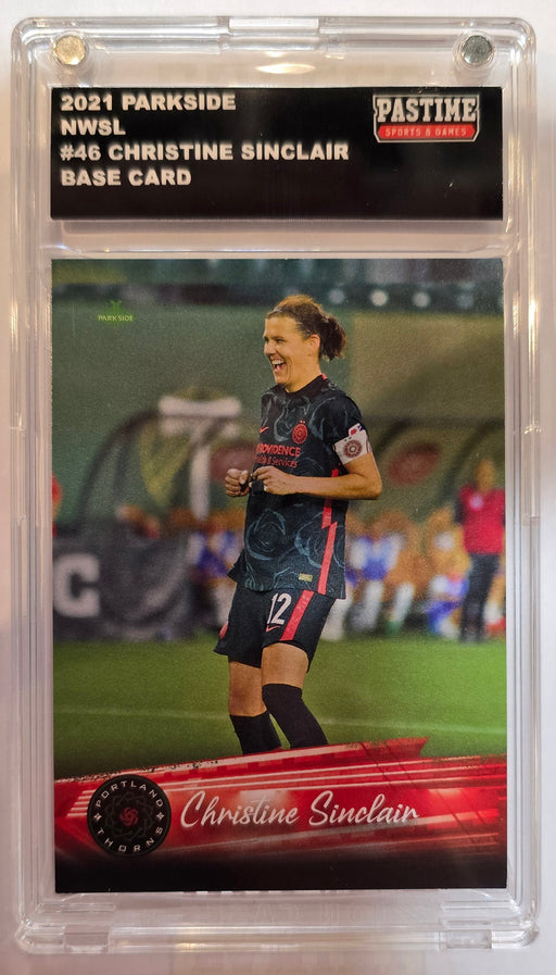Christine Sinclair 2021 Parkside NWSL Base Card #46 Encased in Magpro - Pastime Sports & Games