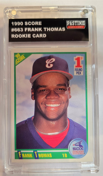 Frank Thomas 1990 Score Rookie Card #663 Encased in Magpro - Pastime Sports & Games
