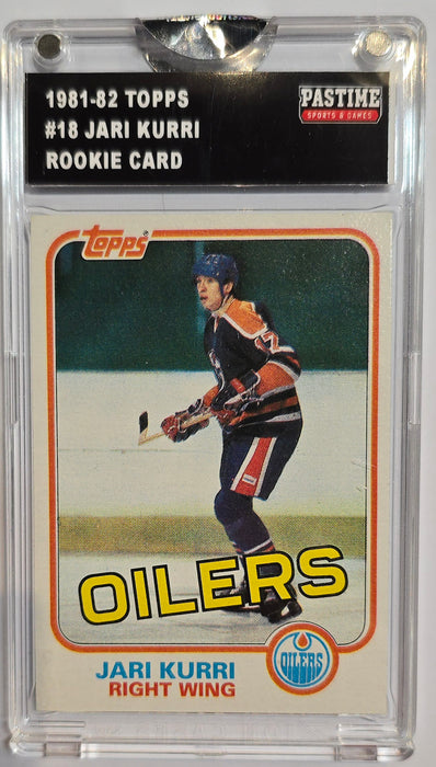 Jari Kurri 1981-82 Topps Rookie Card #18 Encased in Magpro - Pastime Sports & Games