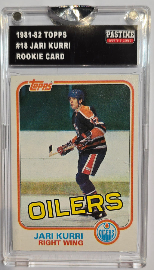 Jari Kurri 1981-82 Topps Rookie Card #18 Encased in Magpro - Pastime Sports & Games