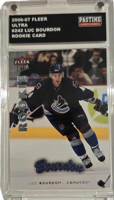 Luc Bourdon 2006-07 Fleer Ultra Rookie Card #242 Encased in Magpro - Pastime Sports & Games