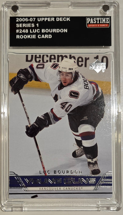 Luc Bourdon 2006-07 Young Guns Rookie Card #248 Encased in Magpro - Pastime Sports & Games