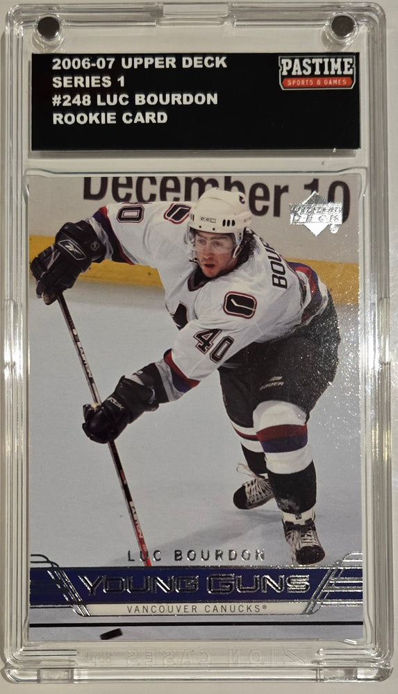 Luc Bourdon 2006-07 Young Guns Rookie Card #248 Encased in Magpro - Pastime Sports & Games