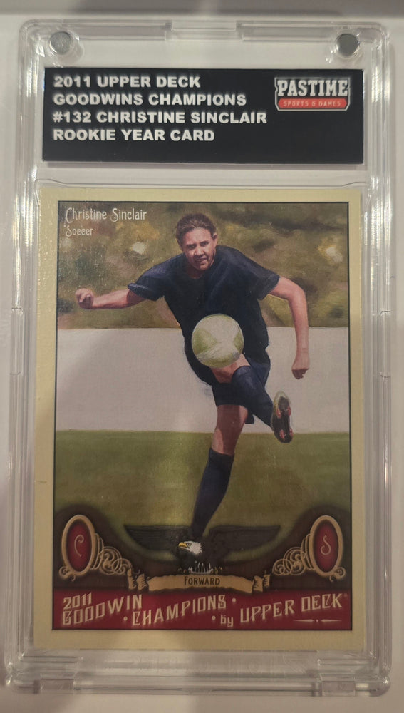 Christine Sinclair 2011 Goodwin Champions Rookie Year Card #132 Encased in Magpro - Pastime Sports & Games