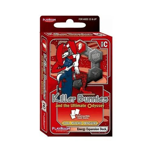 Killer Bunnies And The Ultimate Odyssey Cool Psychic Penguins Energy Expansion Deck - Pastime Sports & Games