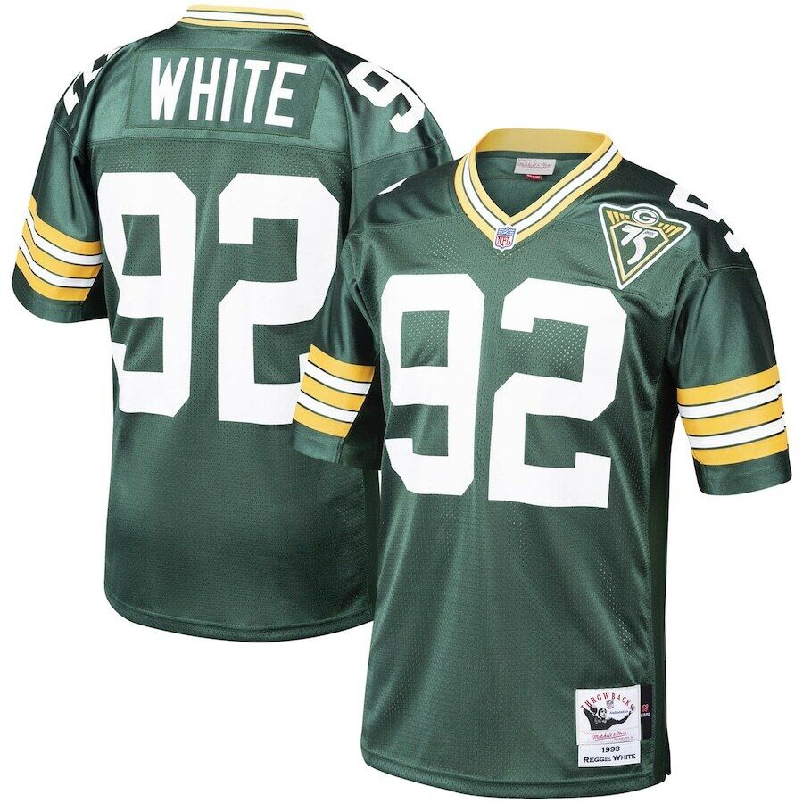 Green Bay Packers Reggie White 1993 Mitchell & Ness Green Authentic Football Jersey - Pastime Sports & Games