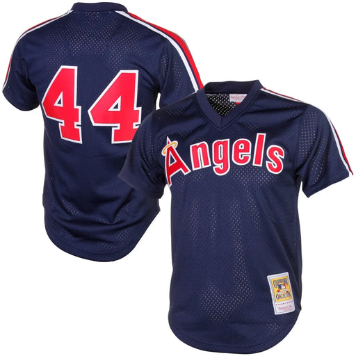 1984 California Angels Reggie Jackson Mitchell & Ness Navy Baseball Jersey - Pastime Sports & Games