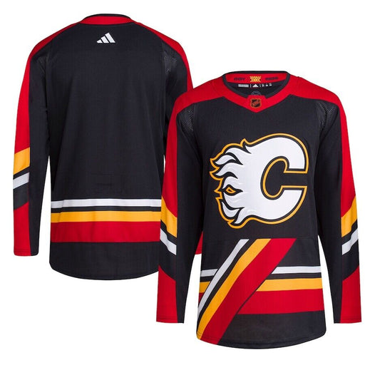 Calgary Flames 2022/23 Reverse Retro Adidas Hockey Black Jersey - Pastime Sports & Games