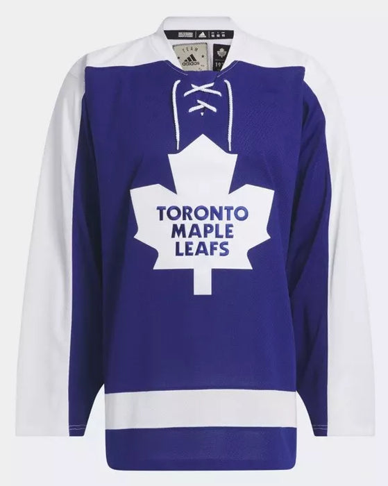 Johnny Bower Autographed Toronto Maple Leafs Hockey Adidas Jersey