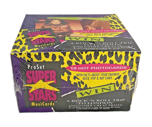 1991 Musicards Pro Set Super Stars Music Photocard Box - Pastime Sports & Games