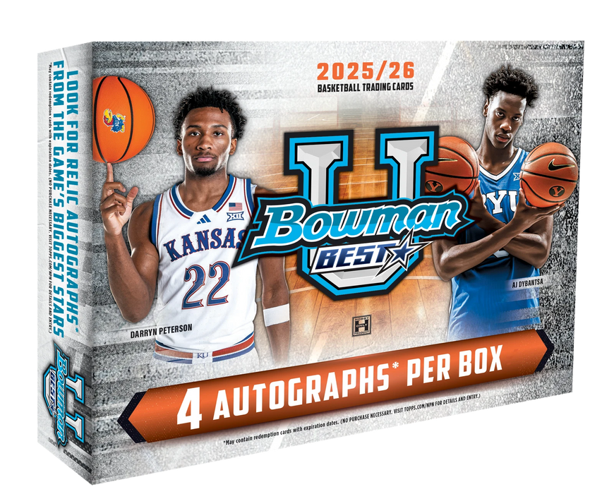 2025/26 Topps Bowman Best University Basketball Hobby Box/Case