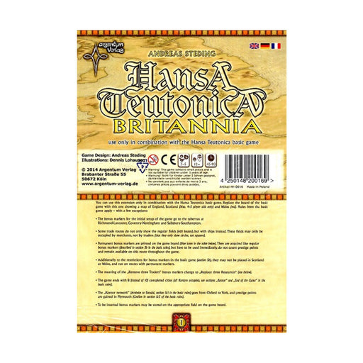 Hansa Teutonica Britannia - Pastime Sports & Games
