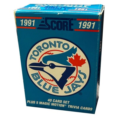 1991 Score Toronto Blue Jays Set
