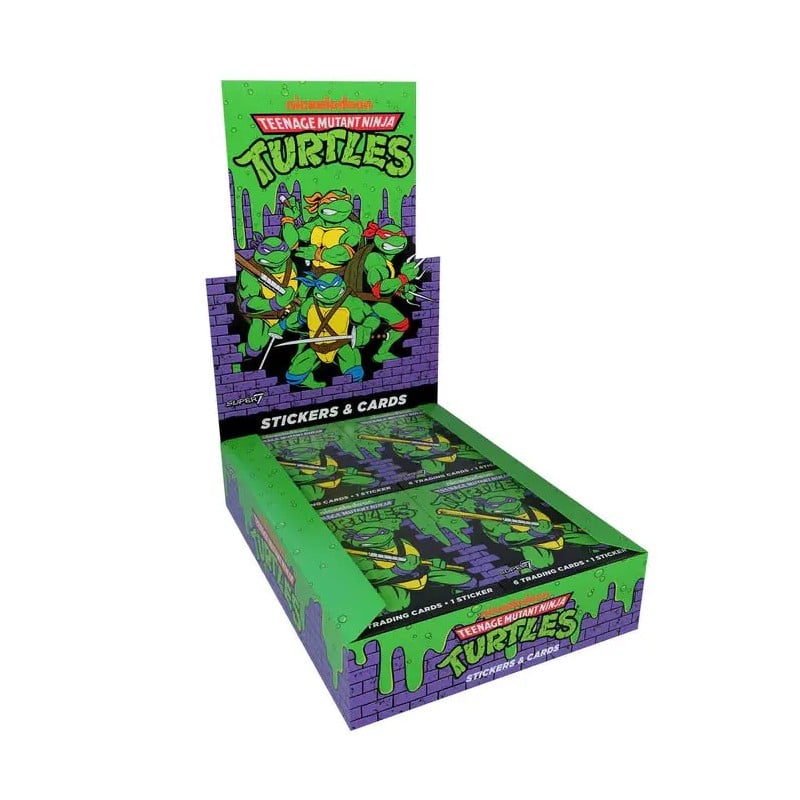 Super7 Teenage Mutant Ninja Turtles Wax Packs Trading Cards Box