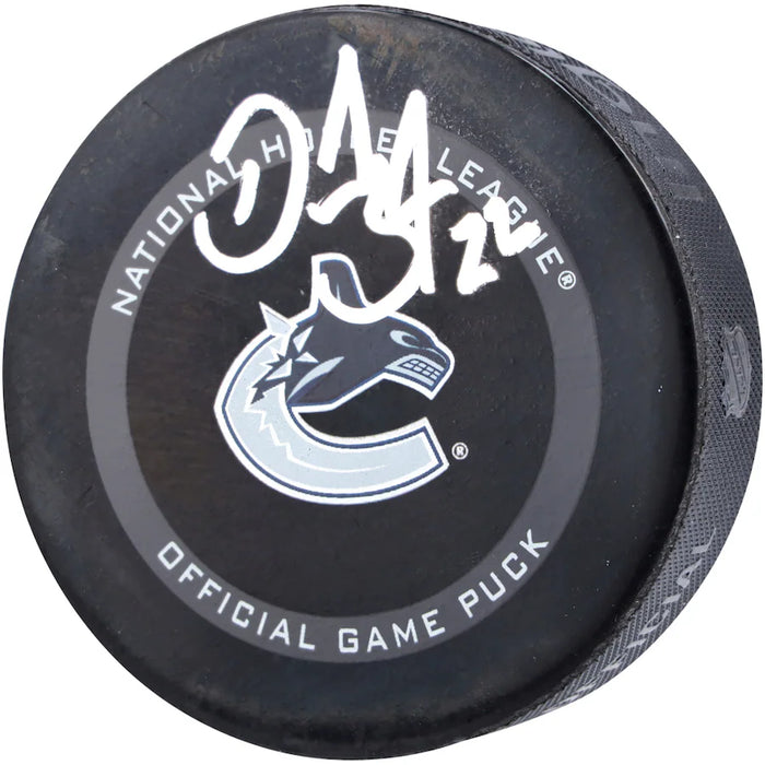 Daniel Sedin Autographed Fanatics Authenticated Vancouver Canucks Official Game Puck