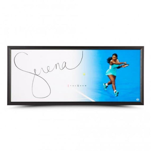Serena Williams Autographed The Show "Backhand" 46x20 Display - Pastime Sports & Games