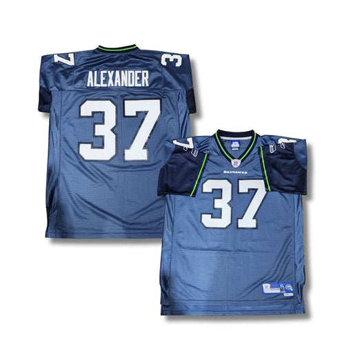 Shaun Alexander Blue Reebok Seattle Seahawks Football Jersey - Pastime Sports & Games