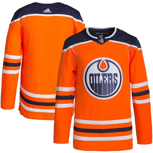 Edmonton Oilers 2017/18  Adidas Home Orange Hockey Jersey - Pastime Sports & Games