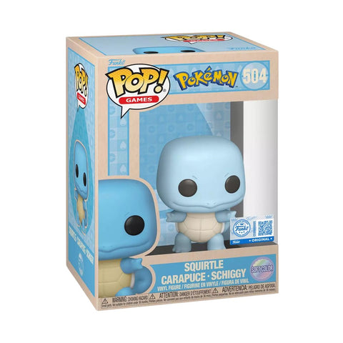 Funko Pop! Pokemon Squirtle Soft Color #504 Box Lunch Exclusive - Pastime Sports & Games