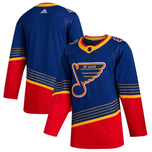 St. Louis Blues 2020/21 Alternate Home Adidas Blue Hockey Jersey - Pastime Sports & Games
