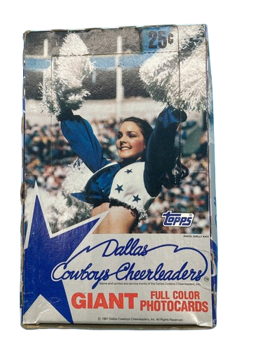 1981 Topps Dallas Cowboys Football Cheerleaders Giant Photocards Box/Pack