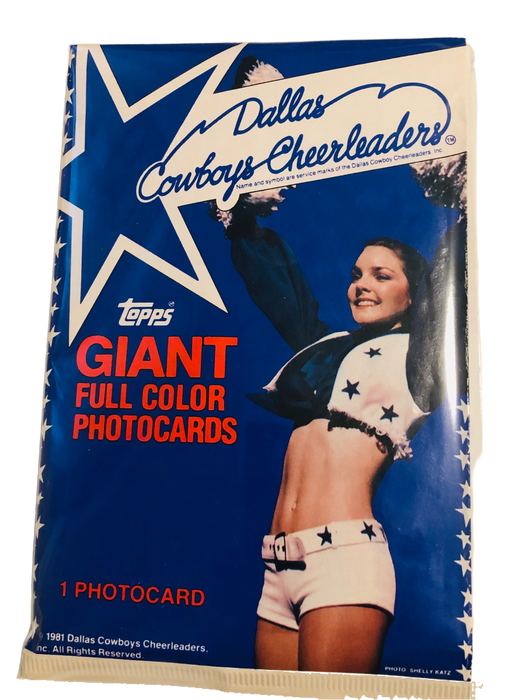 1981 Topps Dallas Cowboys Football Cheerleaders Giant Photocards Box/Pack