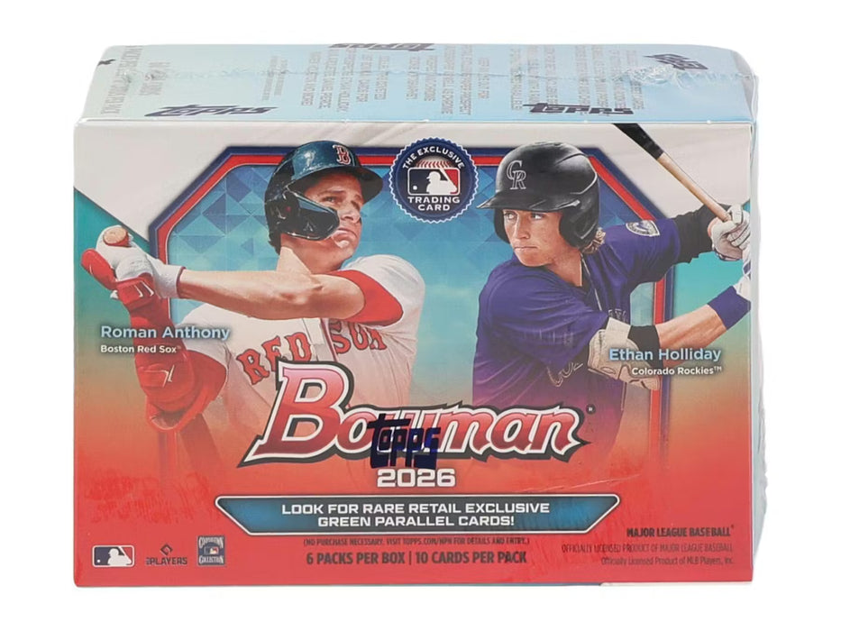 2026 Topps Bowman MLB Baseball Value Box/Case - Pastime Sports & Games