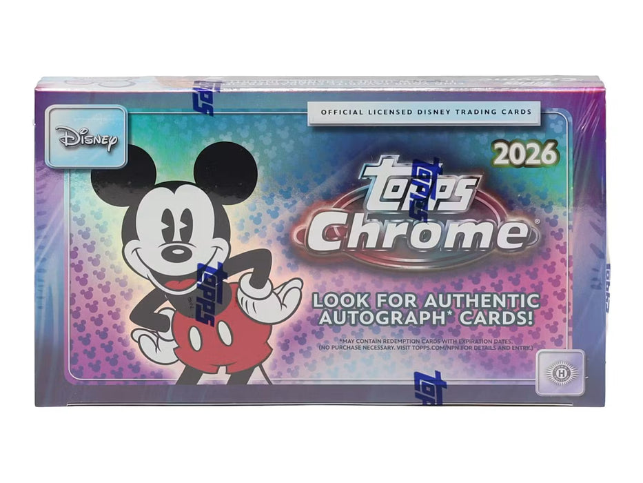 2026 Topps Disney Chrome Hobby Box/Case