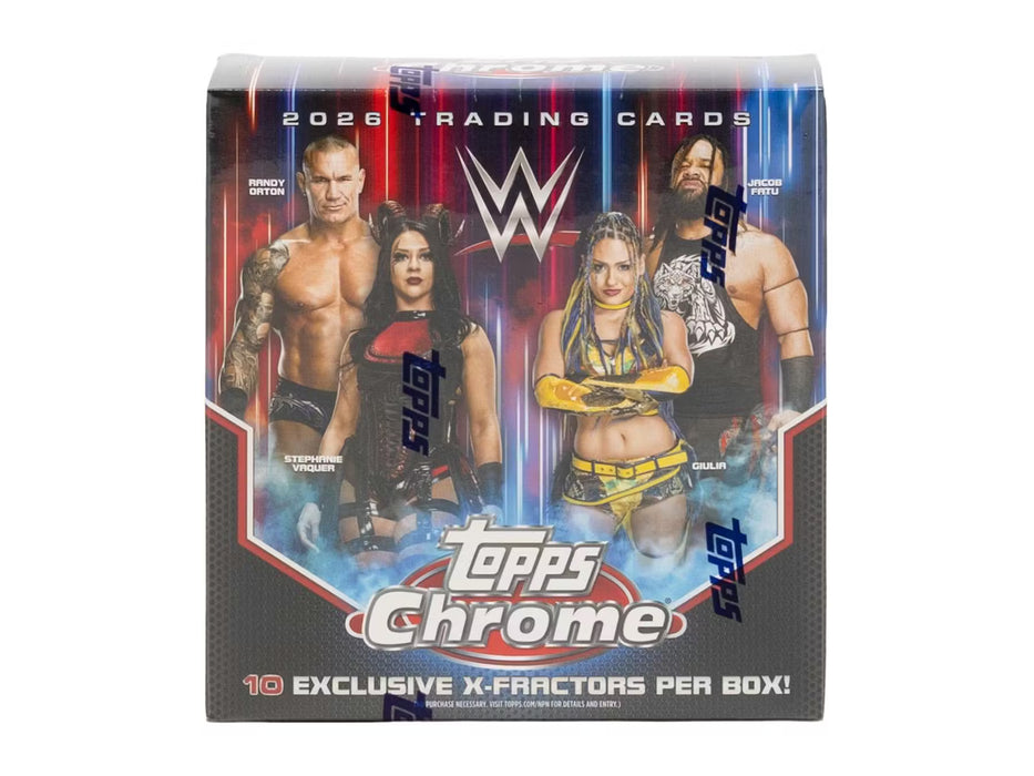 2026 Topps Chrome WWE Wrestling Mega Box - Pastime Sports & Games