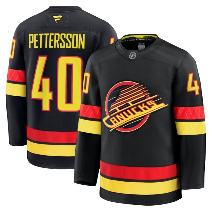 Fanatics Elias Pettersson Vancouver Canucks Premium Senior Alternate Home Jersey