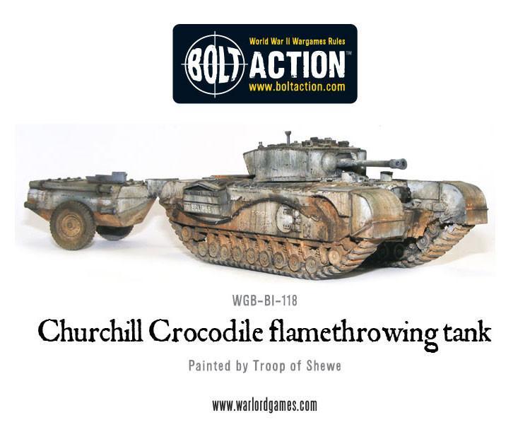 Bolt Action Churchill Crocodile Flamethrowing Tank - Pastime Sports & Games