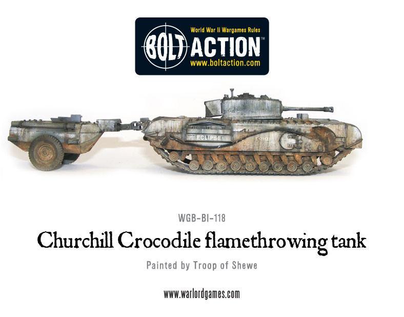 Bolt Action Churchill Crocodile Flamethrowing Tank - Pastime Sports & Games