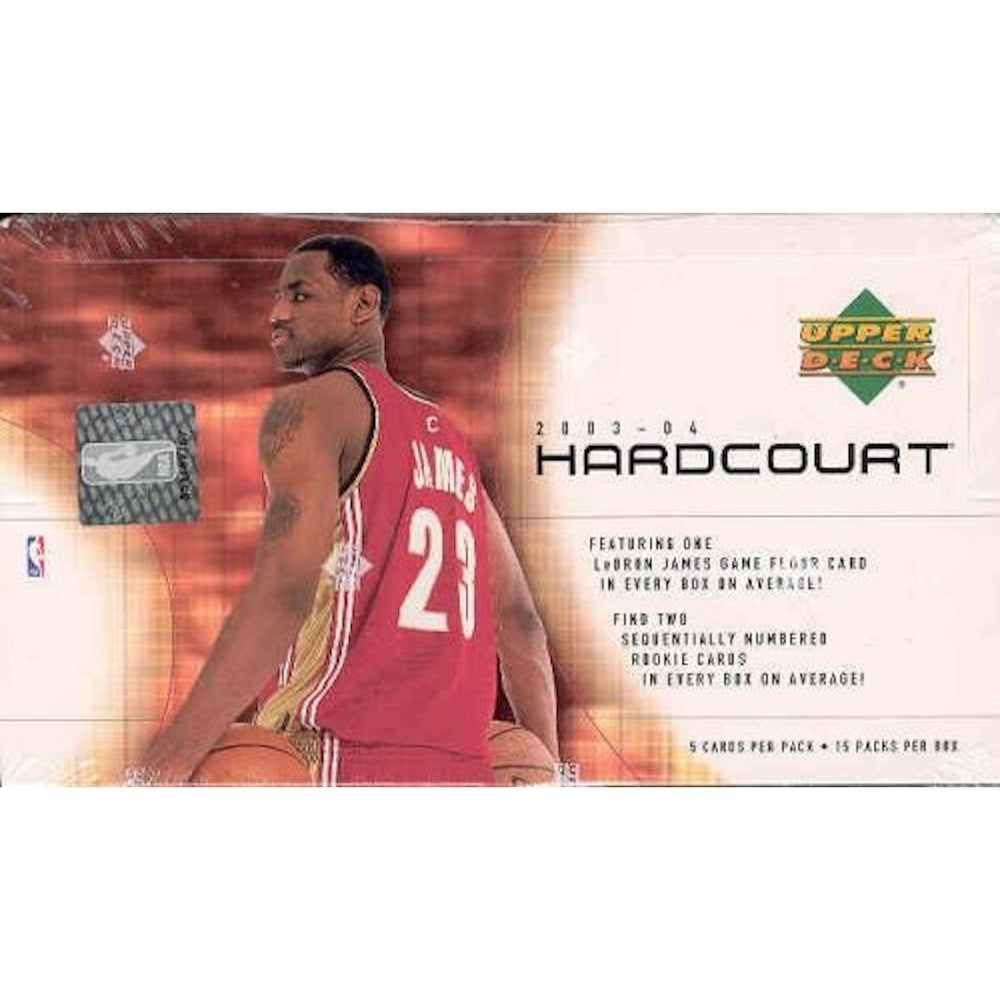 2003/04 Upper Deck Hardcourt NBA Basketball Hobby Box - Pastime Sports & Games