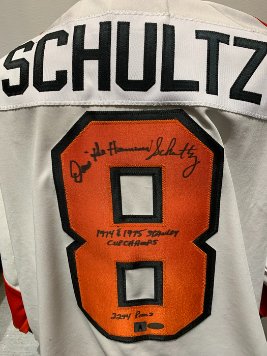 Dave Schultz Autographed Philadelphia Flyers Hockey Jersey - Pastime Sports & Games