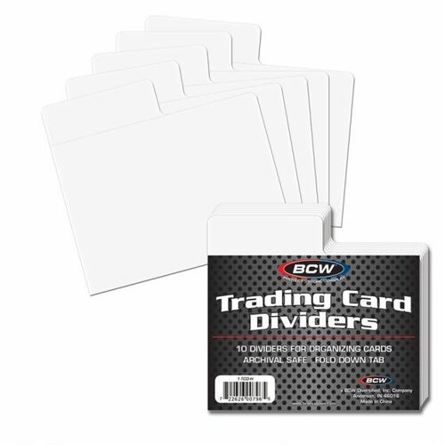 BCW Trading Card Dividers - Pastime Sports & Games