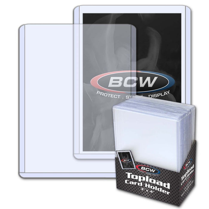 BCW Topload Top Load Card Holder 3"X4" - Pastime Sports & Games