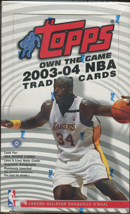 2003/04 Topps Own The Game NBA Basketball Hobby Box - Pastime Sports & Games