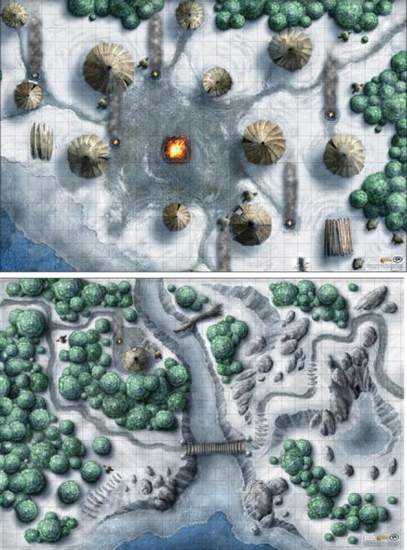 D&D Icewind Dale Encounter  Map Set - Pastime Sports & Games
