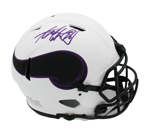 Adrian Peterson Autographed Minnesota Vikings Lunar Replica Helmet - Pastime Sports & Games