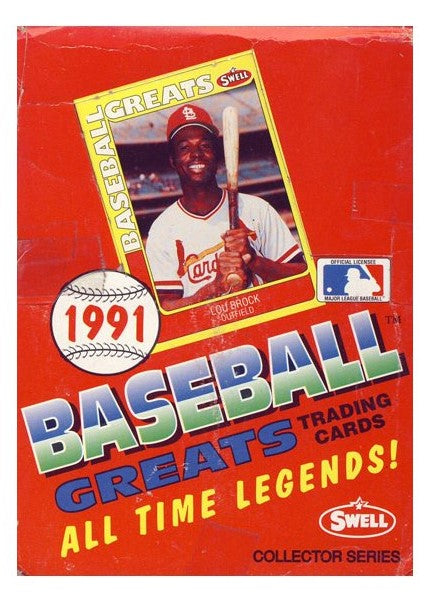 1991 Swell Baseball Greats All Time Legends Hobby Box - Pastime Sports & Games