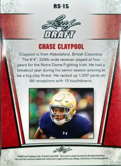 2020 Leaf Chase Claypool Cards - Pastime Sports & Games