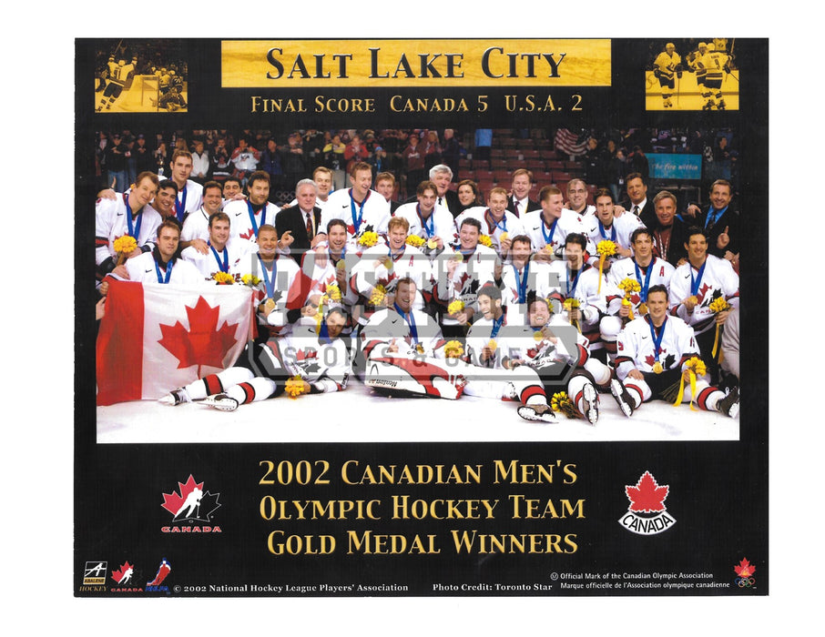 Team Canda 8X10 2002 Mens Gold Medal Winners (Salt Lake City - Pastime Sports & Games