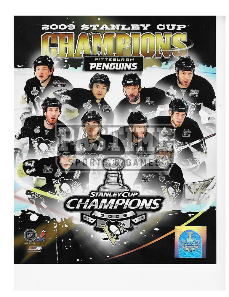 Pittsburgh Penguins 8X10 2009 Stanley Cup Champions (Player Montage) - Pastime Sports & Games