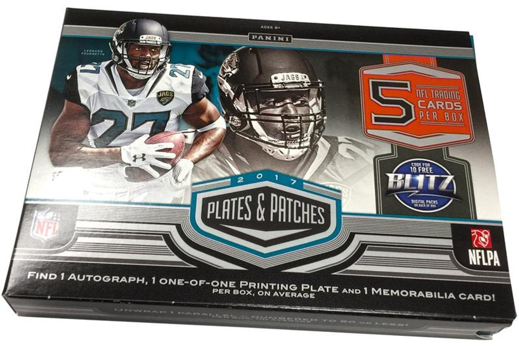 2017 Panini Plates & Patches Football Hobby - Pastime Sports & Games