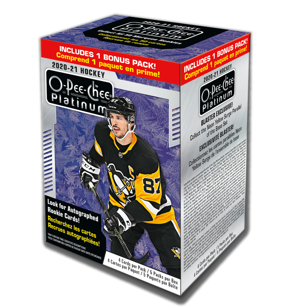 2020/21 Upper Deck O-Pee-Chee Platinum Hockey Blaster Box - Pastime Sports & Games