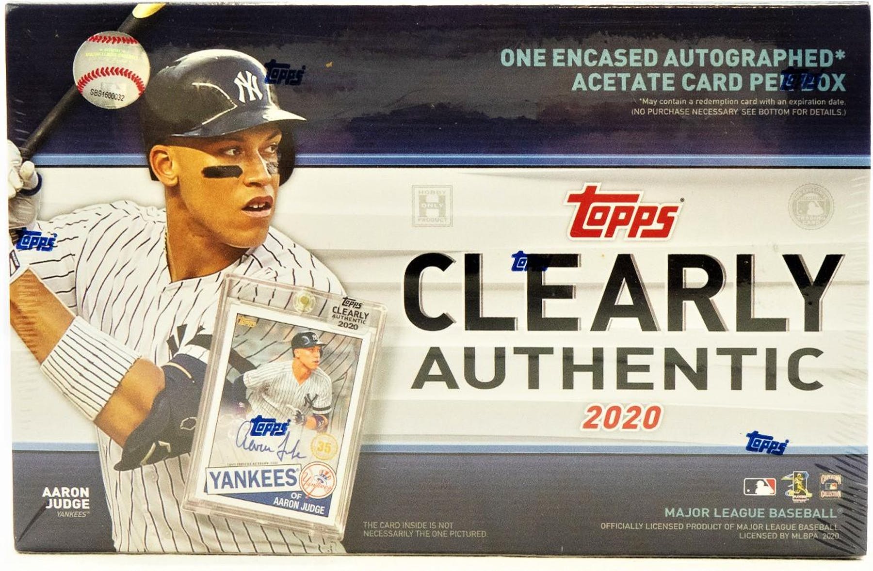 2020 Topps Clearly Authentic MLB Baseball Hobby Box Pastime