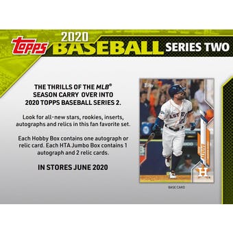 2020 Topps Series Two Baseball Jumbo - Pastime Sports & Games