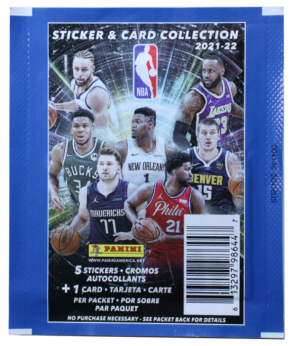 2021/22 Panini NBA Basketball Sticker & Cards (100 packs) & Album (20 Albums) Display Box - Pastime Sports & Games